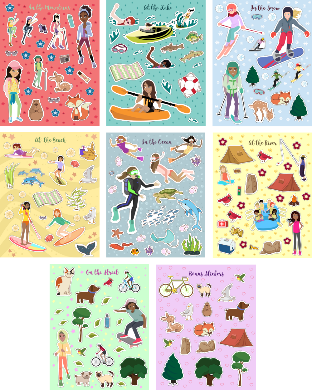  Into The Forest Stickers & Adventure Activity Book by