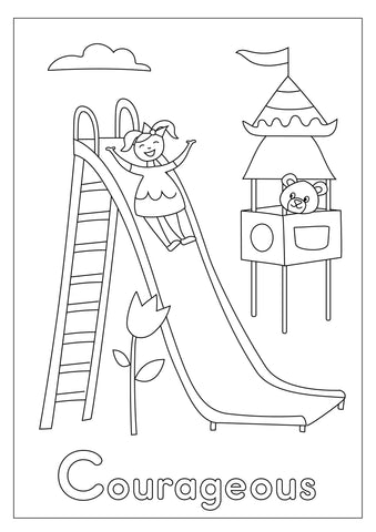 ABC, I Am Me: A Coloring Book for Toddler Girls